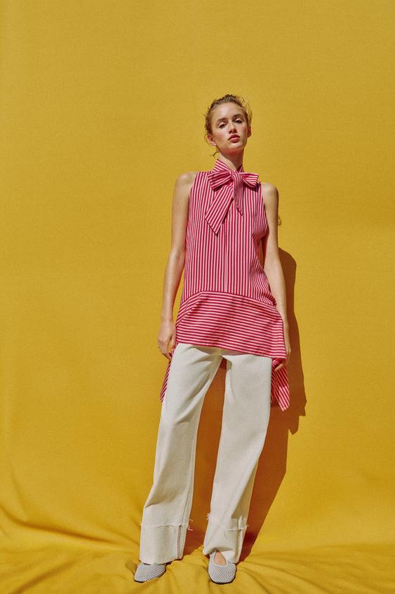 ASYMMETRIC STRIPED TOP from Zara - $49.90
