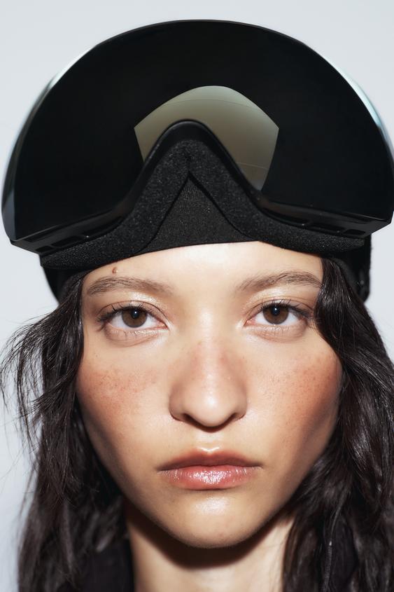 SKI COLLECTION ANTIFOG FILTER S4 SKI GOGGLES WITH CASE Black ZARA