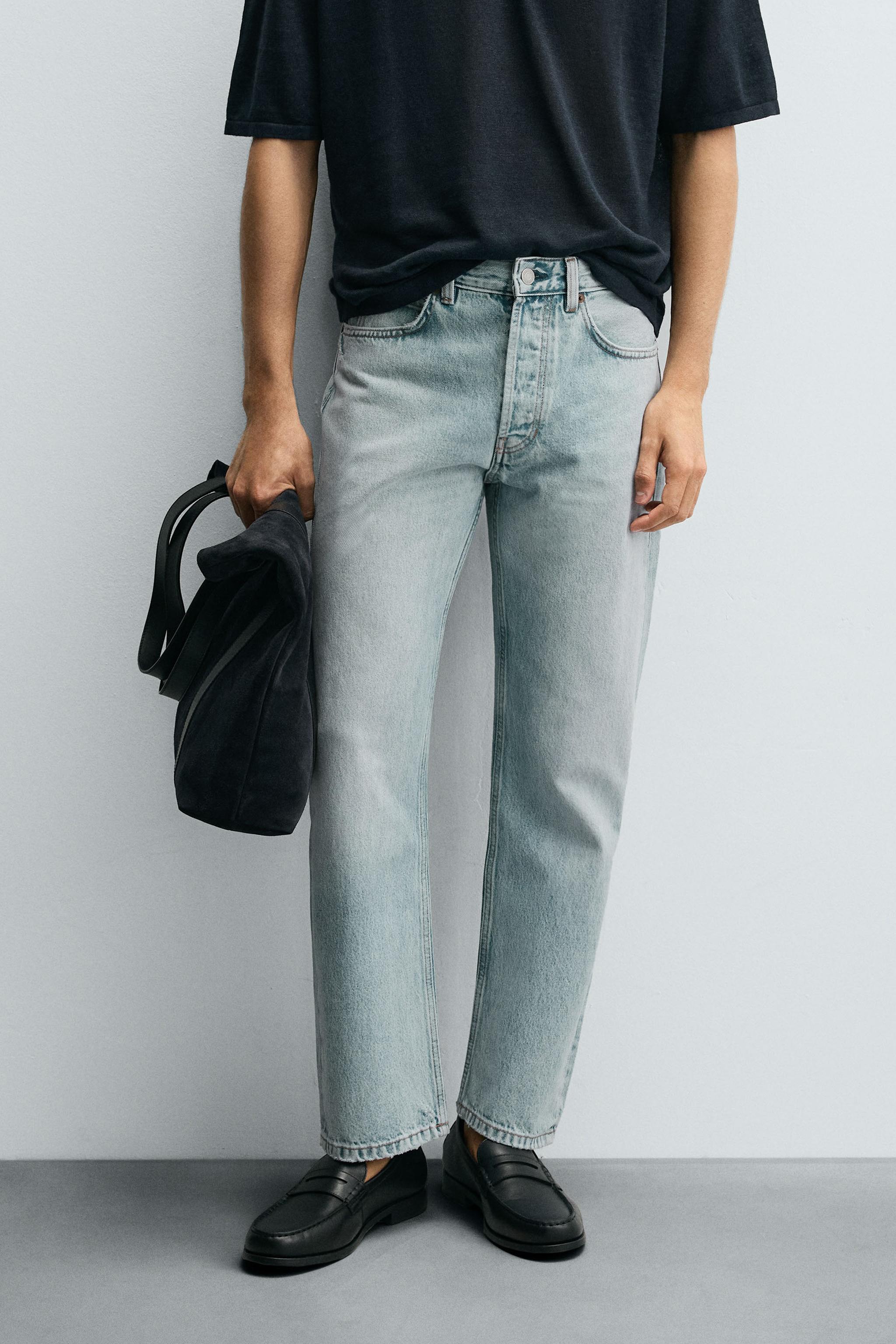 REGULAR FIT JEANS — Light blue