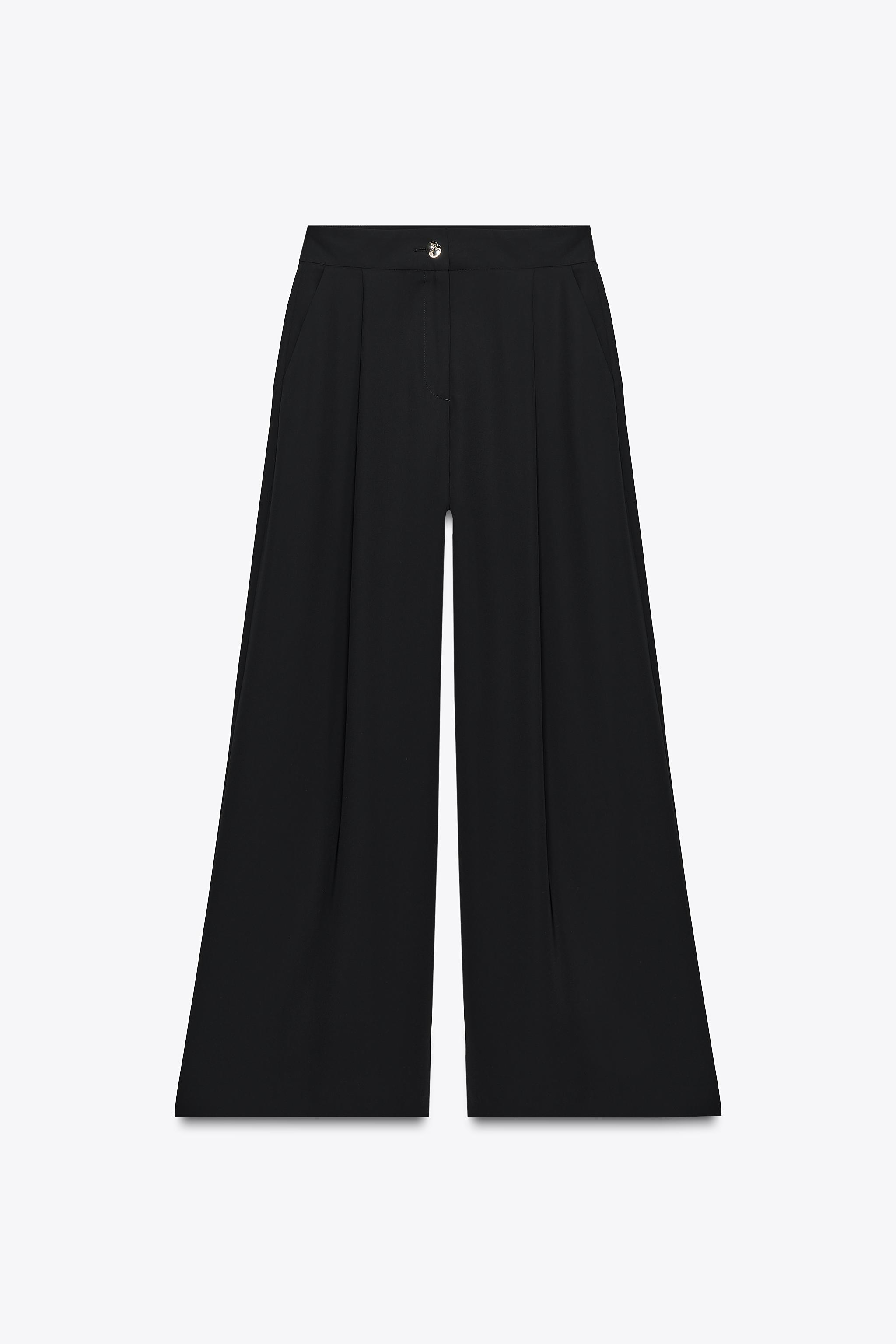PANTALON PALAZZO À PINCES