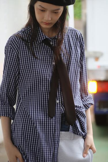 TEXTURED TIE - Black by Zara