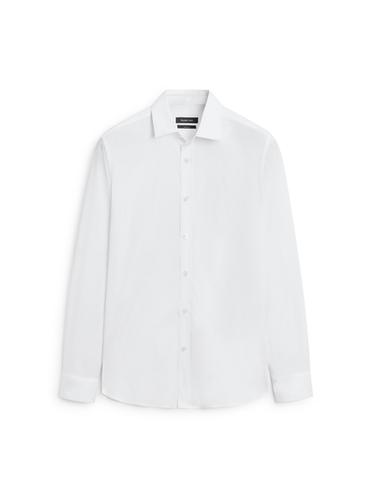 Zara Cotton blend stretch shirt - White