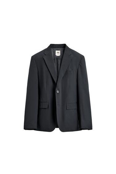 BLAZER TRAJE 100% LANA - Marino de Zara