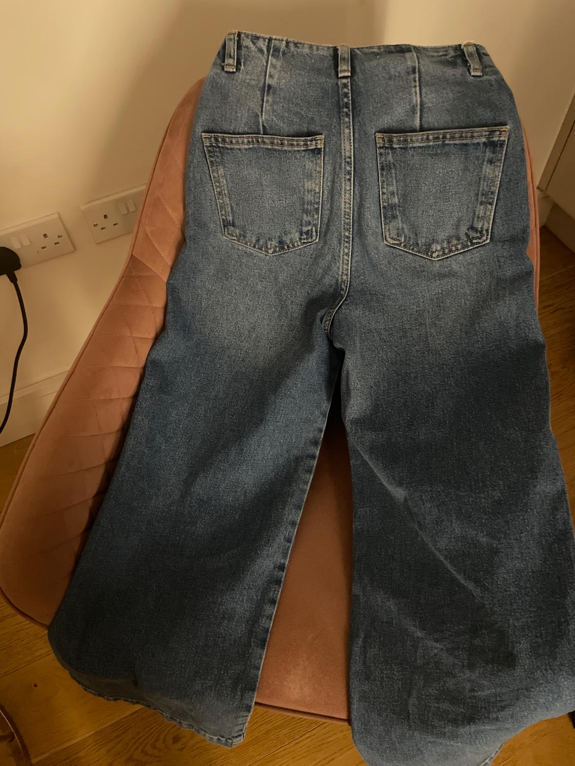 Z1975 WIDE-LEG CROPPED HIGH-WAIST BELTED JEANS - Image 2