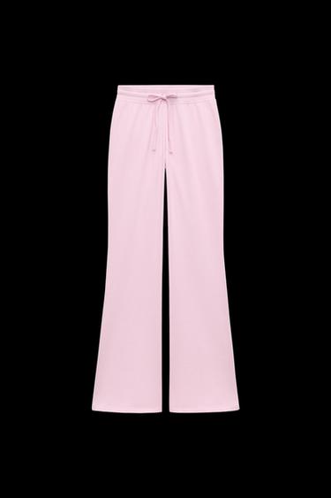 FLARE PLUSH TROUSERS - Pink by Zara - Image 0