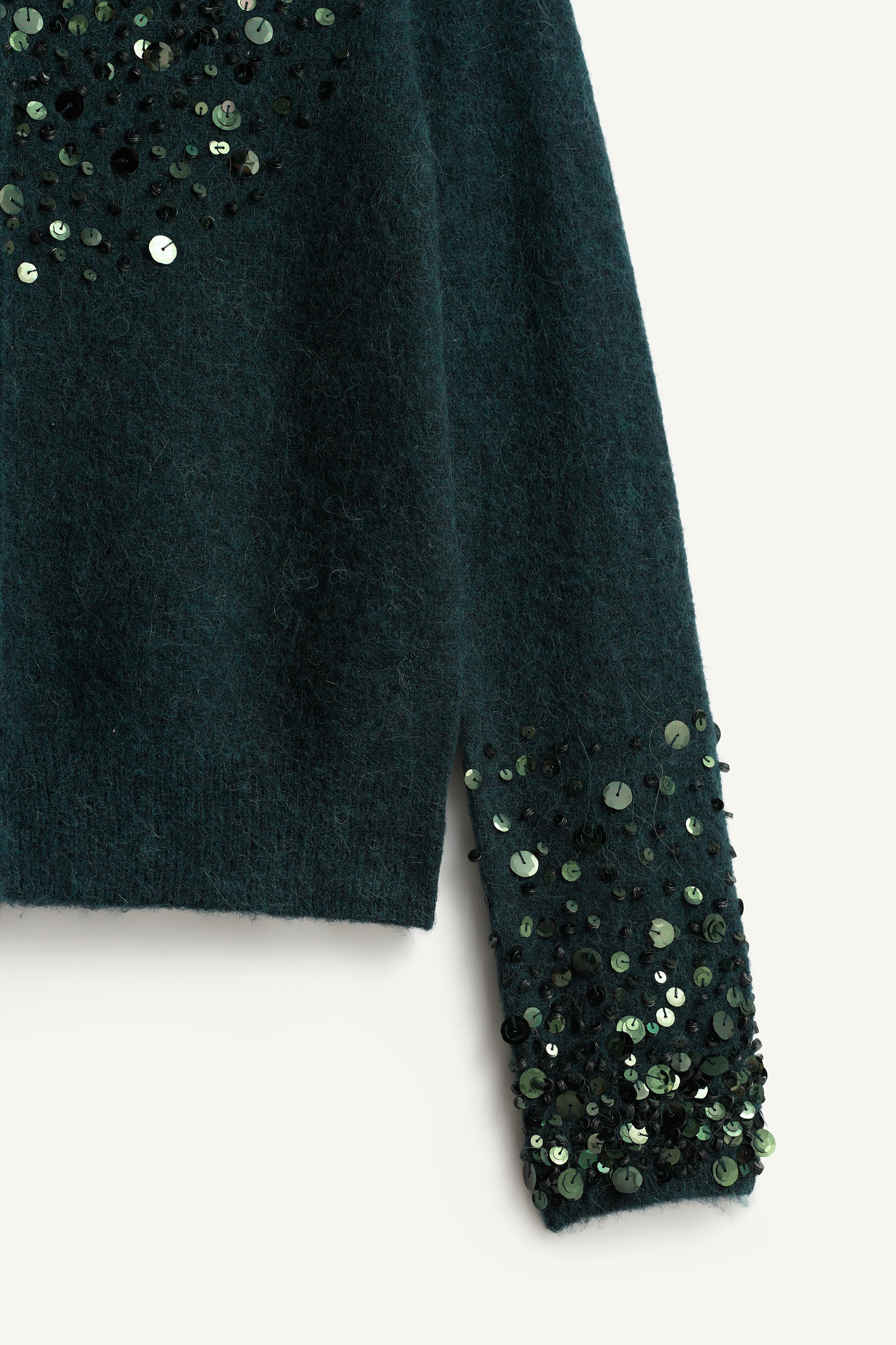 SEQUIN WOOL AND ALPACA CARDIGAN LIMITED EDITION