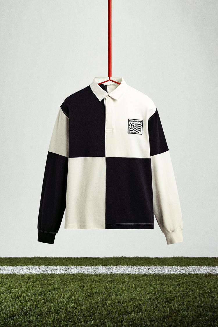 ZARA USA 94 FIFA WORLD CUP™ FIFA CLASSICS COLOUR BLOCK POLO SHIRT