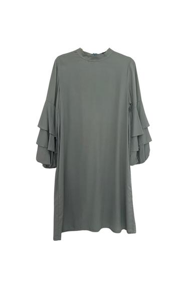 VESTIDO MANGAS VOLANTE
