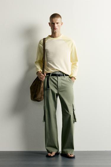FARBBLOCK-T-SHIRT RELAXED FIT - Apfelgrün von Zara - Bild 0