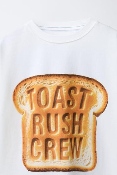 TOAST PRINT T-SHIRT - White by Zara - Image 2