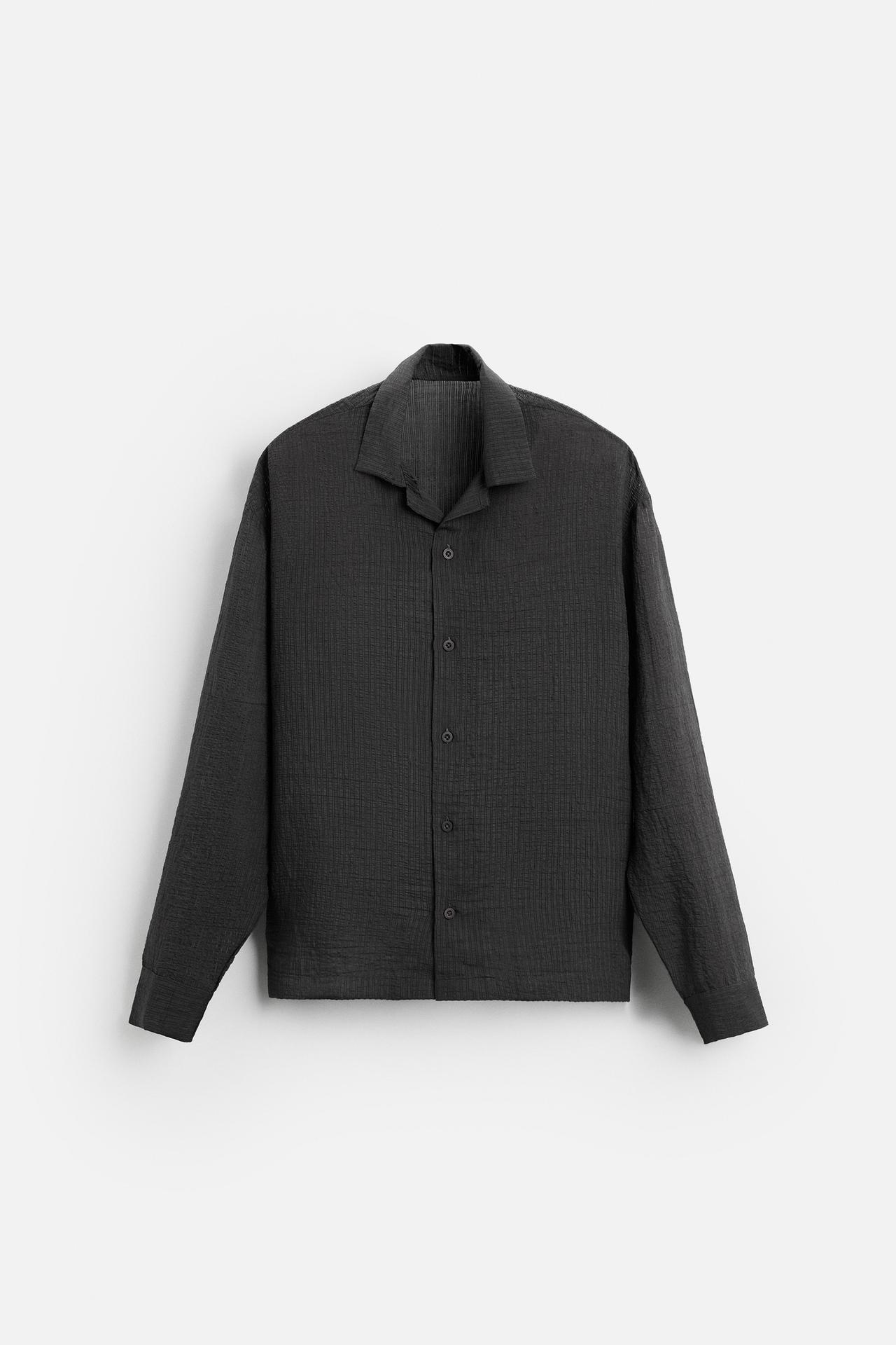Zara FLOWY SHIRT - Blue