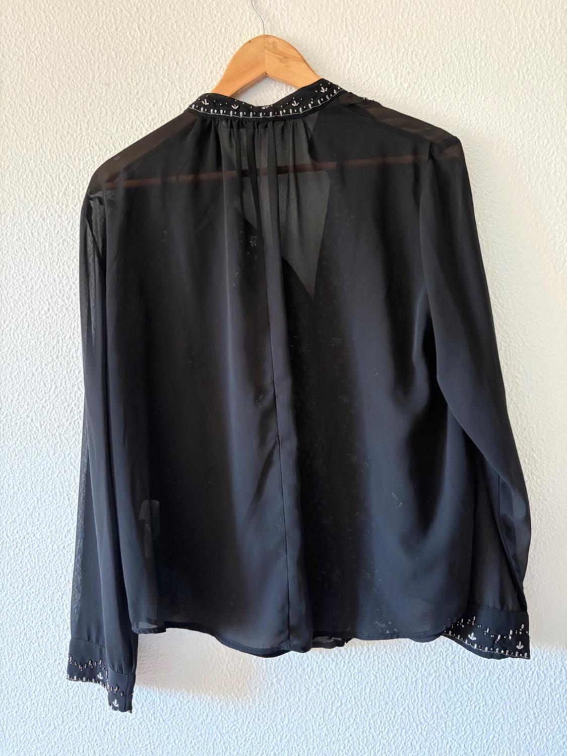 SEMI-SHEER BLOUSE WITH BEADS - Image 7
