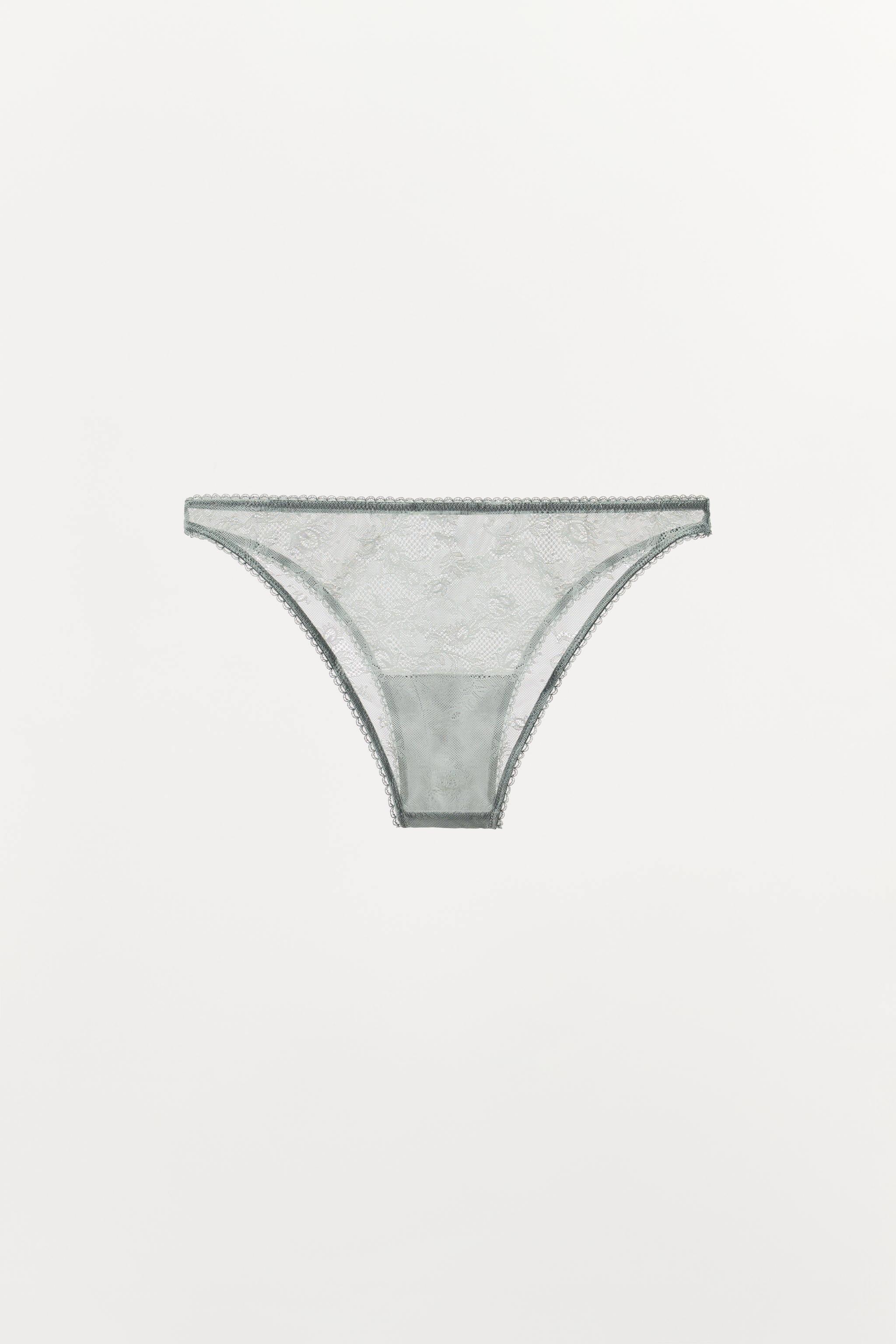CULOTTE EN MESH ET DENTELLE