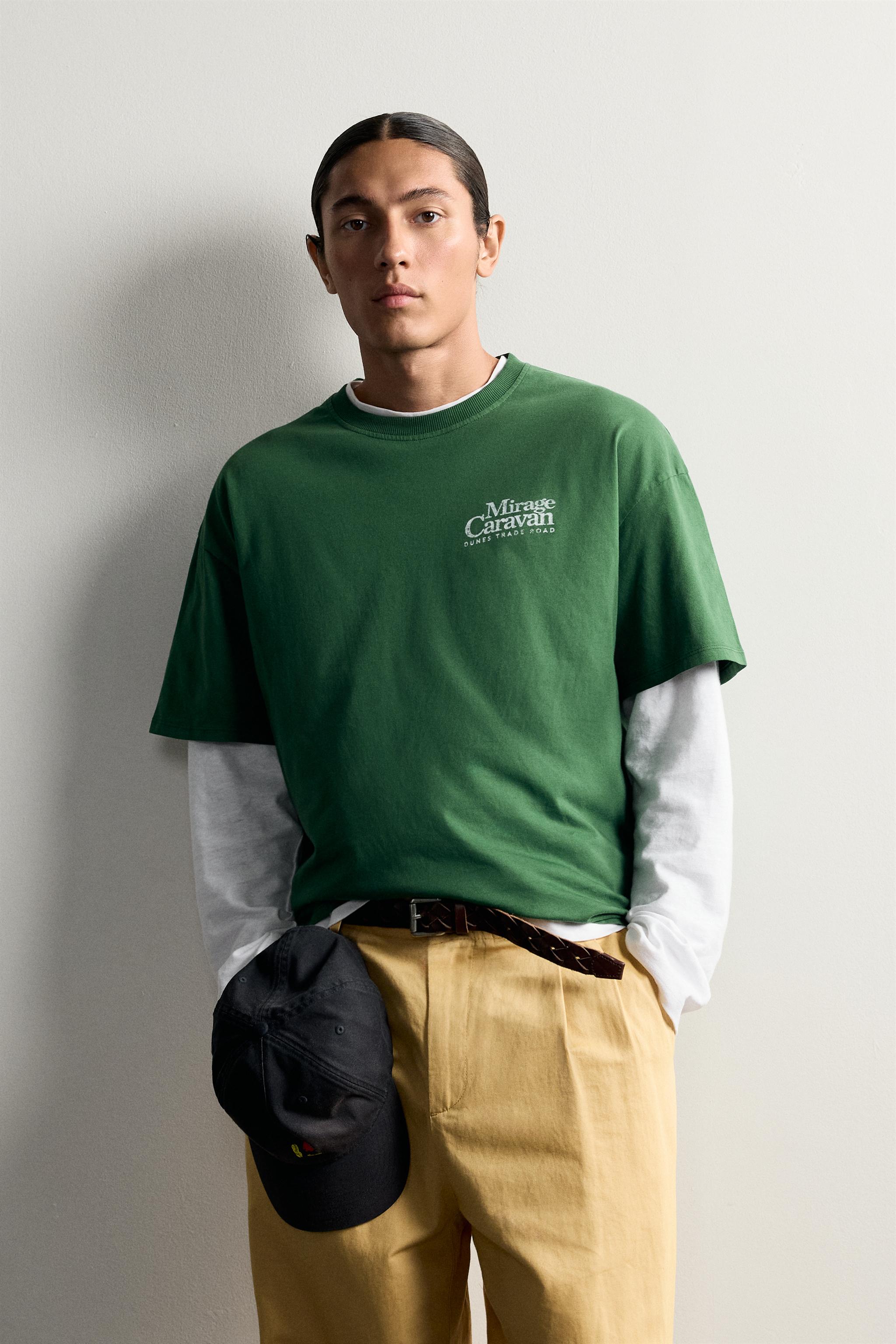 RELAXED FIT WASHED PRINT T-SHIRT
