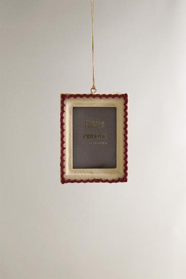 PAPIER-MÂCHÉ FRAME TREE DECORATION - Red by Zara - Image 0