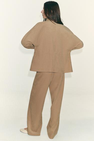 ADJUSTABLE WAIST JACKET WITH POCKETS - Mid-camel by Zara - Image 2