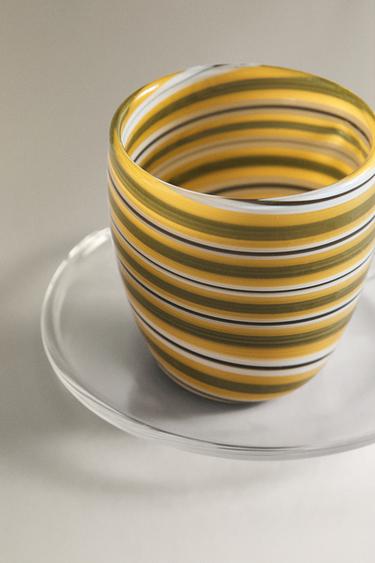 TASSE SOUCOUPE BOROSILICATE SPIRALE - Vert de Zara - Image 3