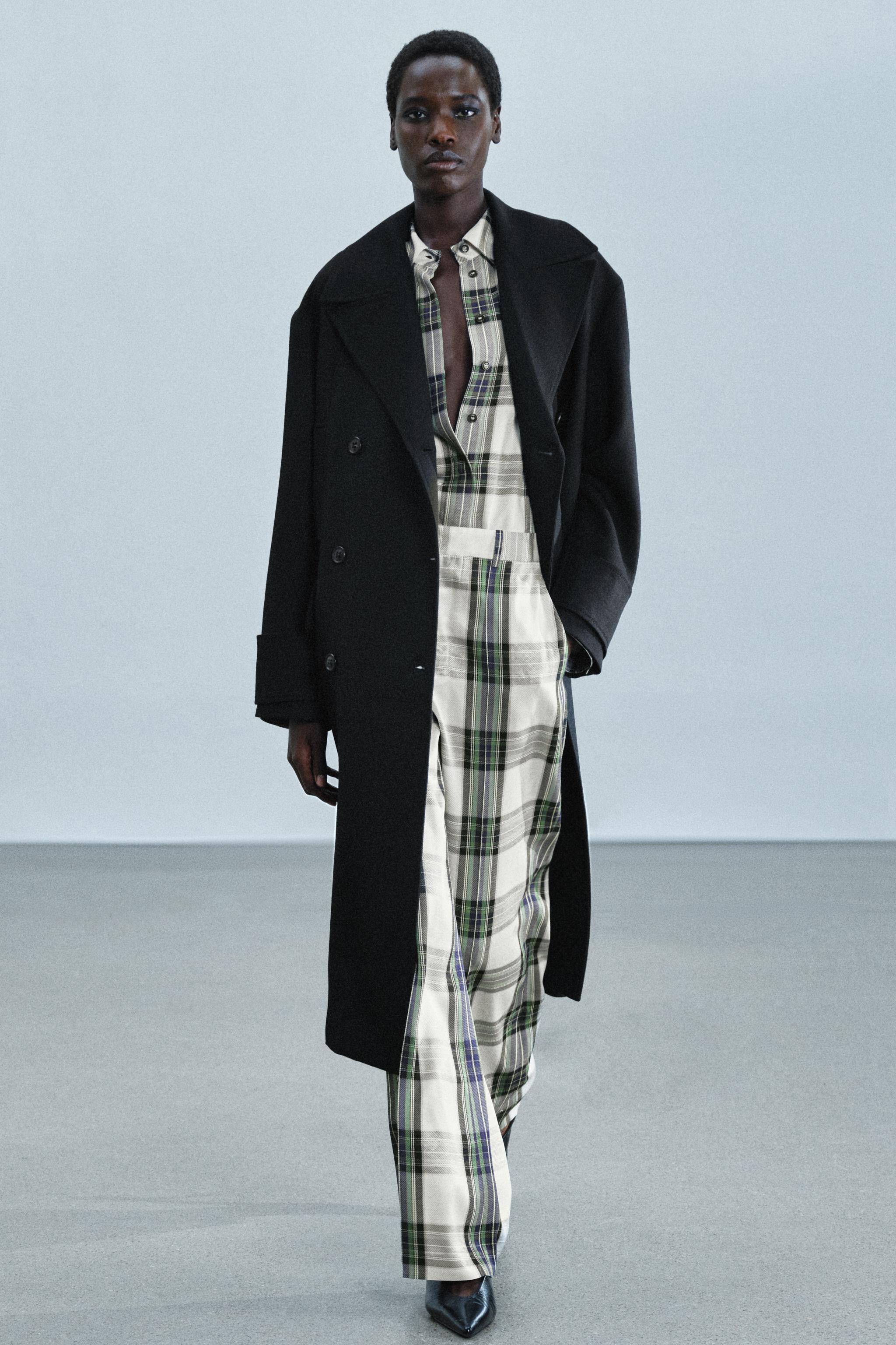 PANTALON FLUIDE À CARREAUX COLLECTION ZW