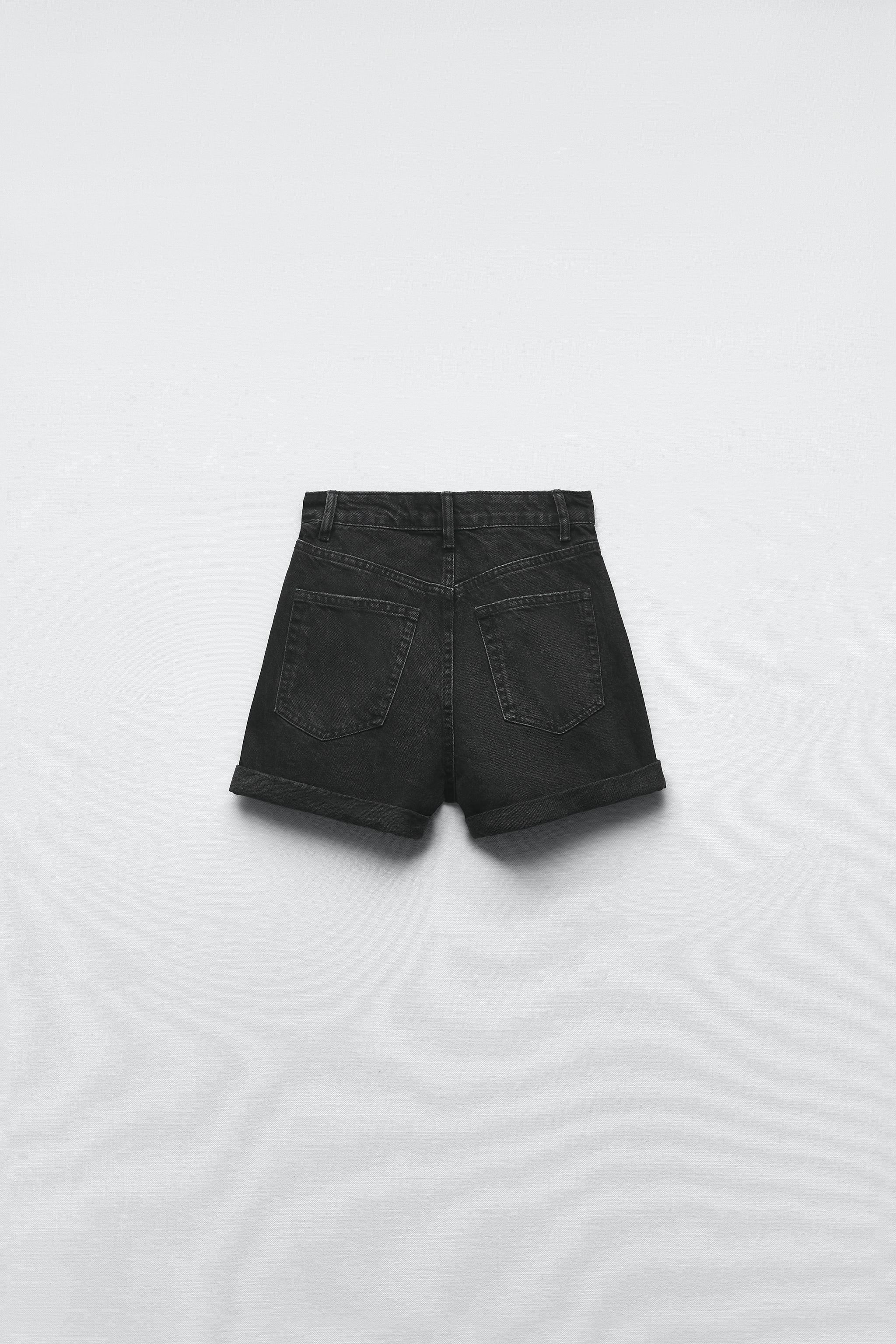 Zara mom fit bermuda hot sale shorts