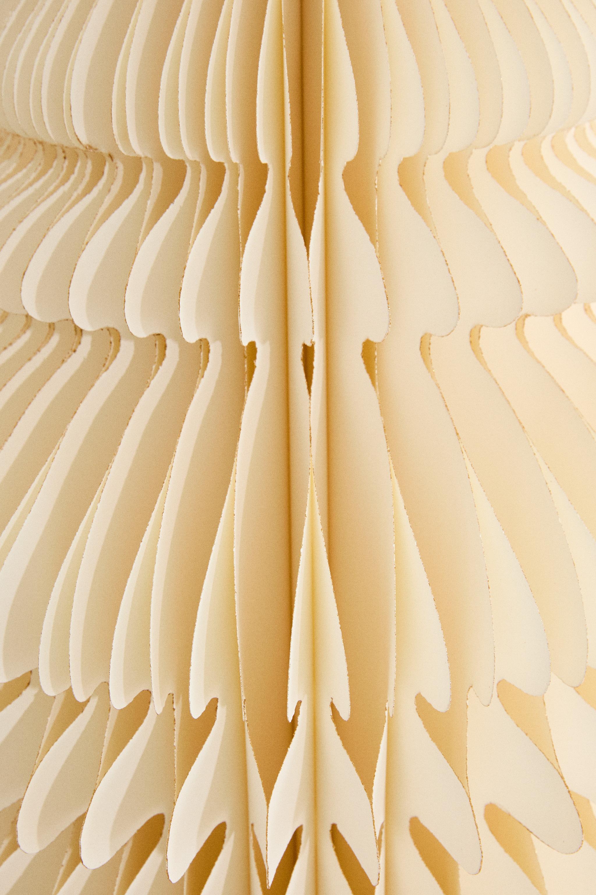 クリスマス ペーパー フロアツリー (100 CM) - オフホワイト | ZARA