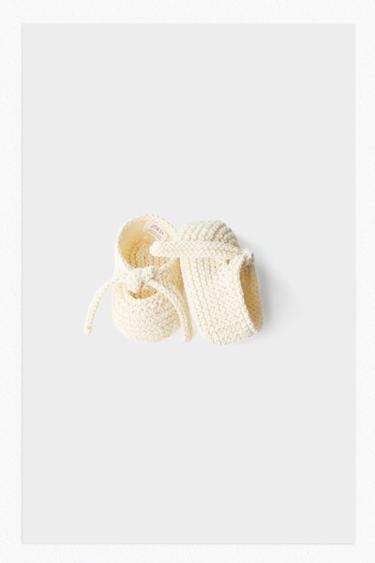 Zara SANDAL BOOTIES - Off White