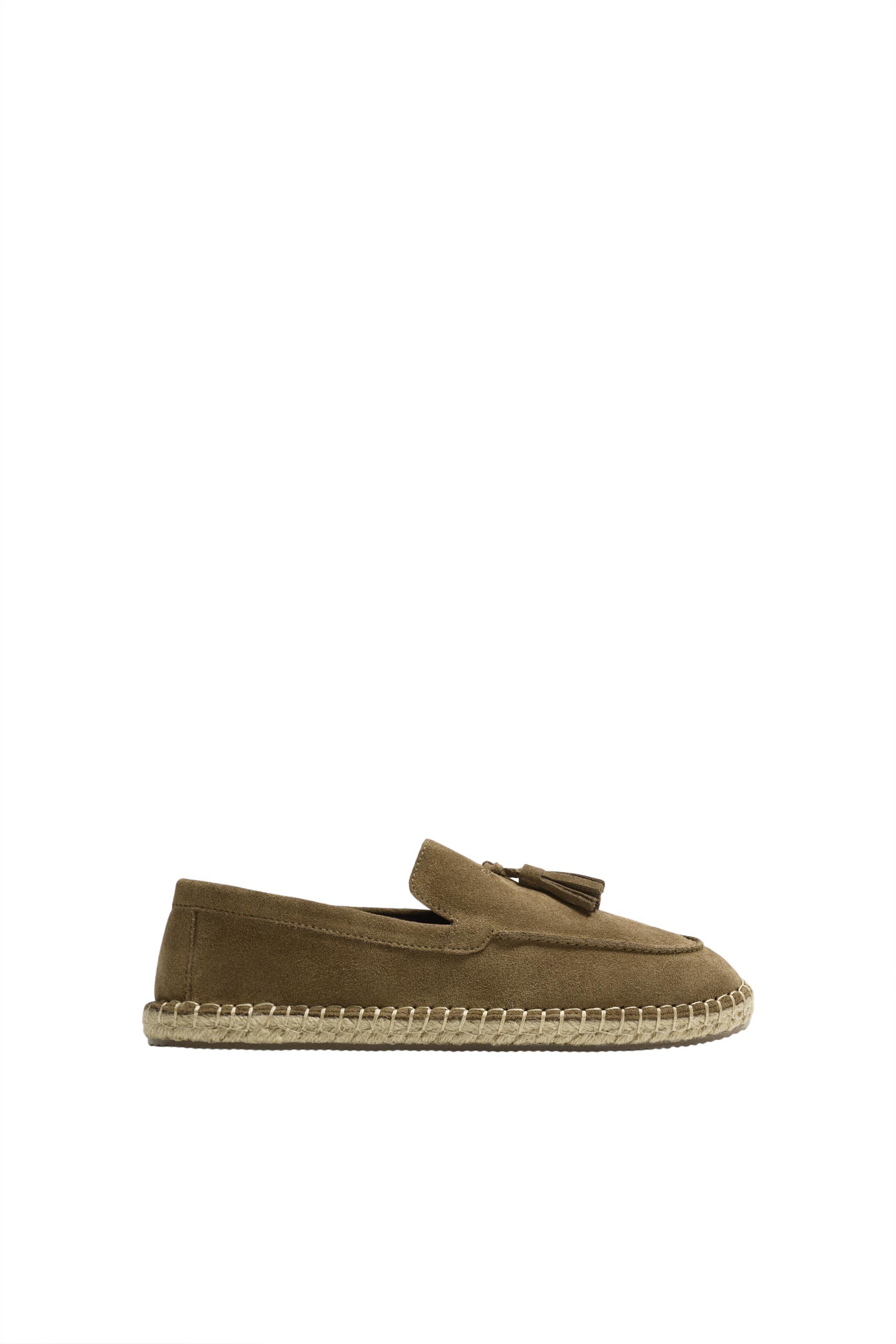 CASUAL TASSELED LEATHER LOAFERS - Beige | ZARA United States