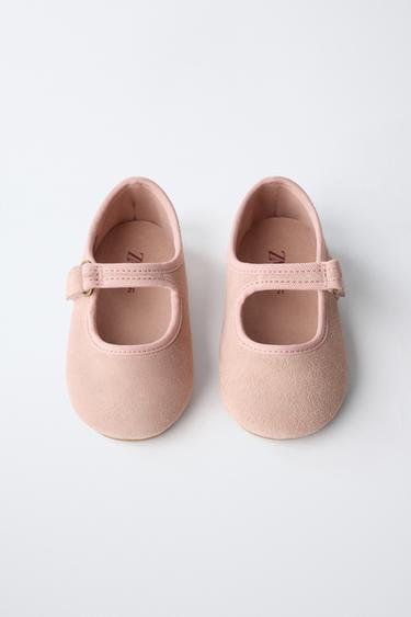 BAREFOOT LEATHER BALLET FLATS - Pink by Zara - Image 8