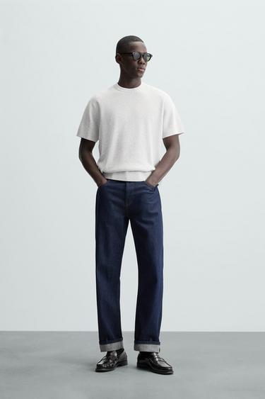 PEARL KNIT T-SHIRT - Grey marl by Zara - Image 0