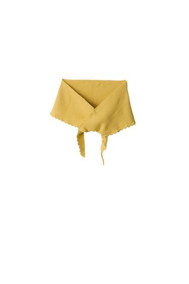LIMITED EDITION COTTON KNIT CAPELET - Yellow by Zara