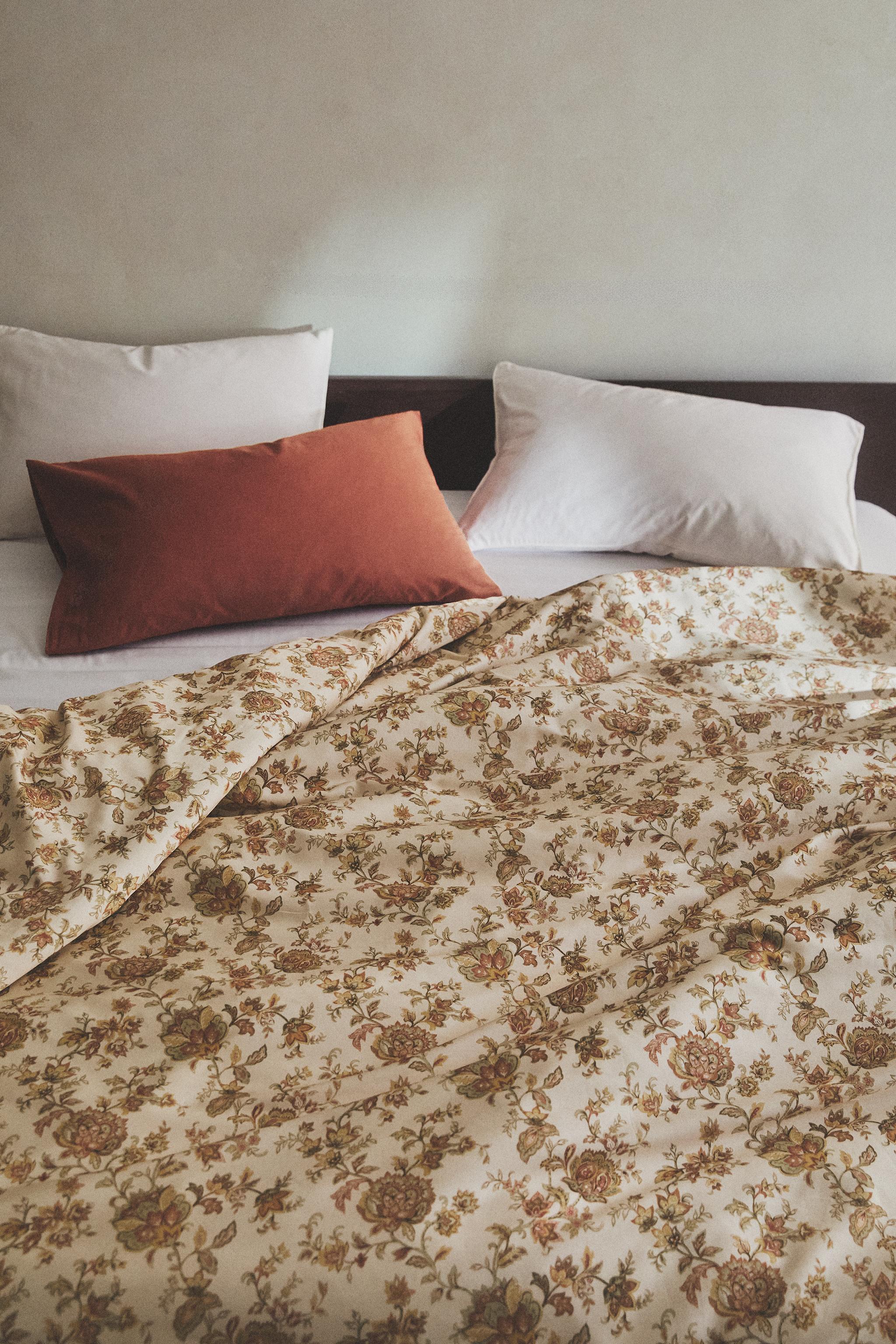 HOUSSE DE COUETTE SATIN FLEURS