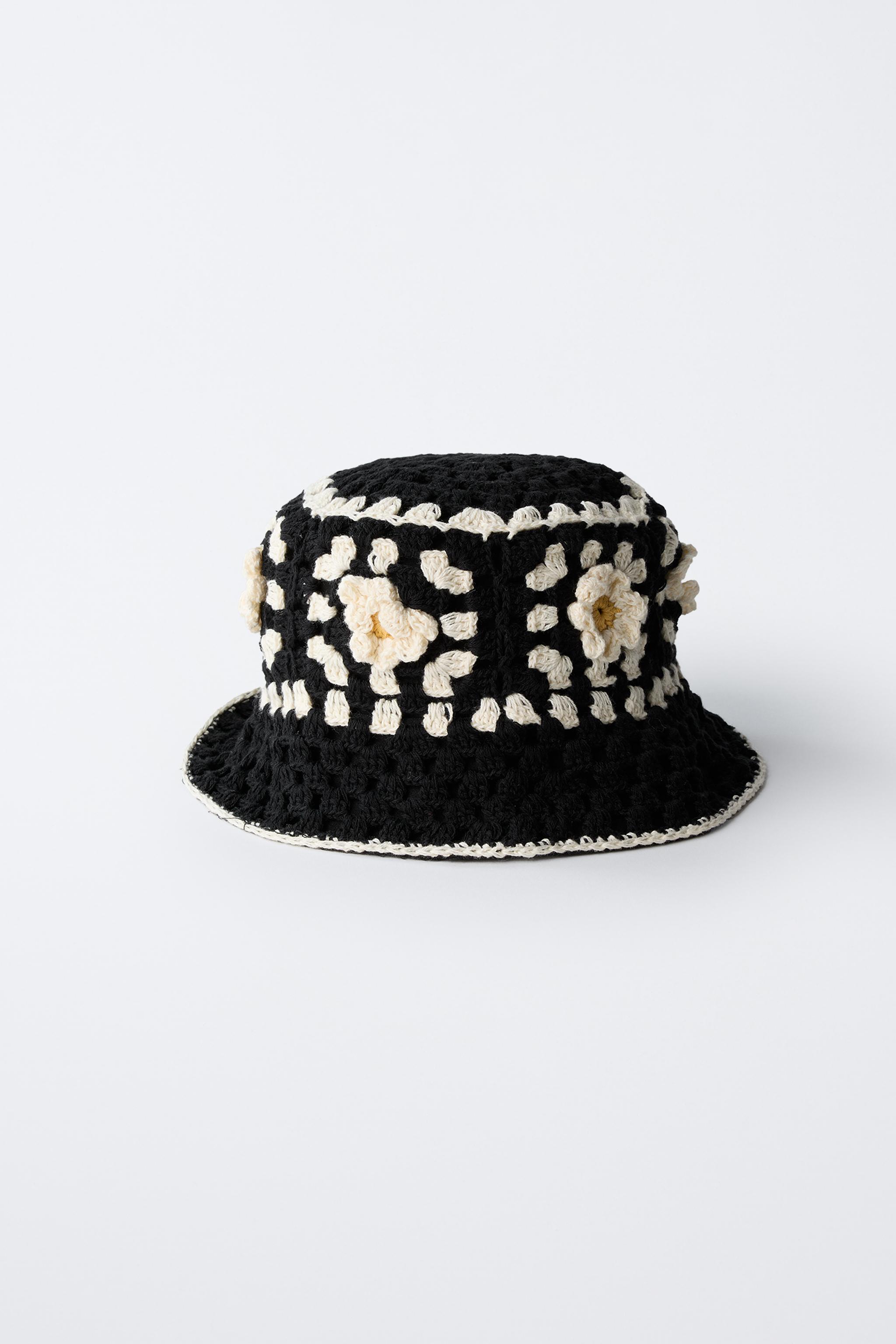 国内発送★ZARA★花柄ストライプ*バケットハット ☆ZARA☆花柄ストライプ*バケットハット (ZARA/ハット