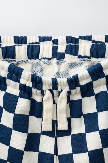 SHORT DAMIER - Bleu de Zara - Image 2