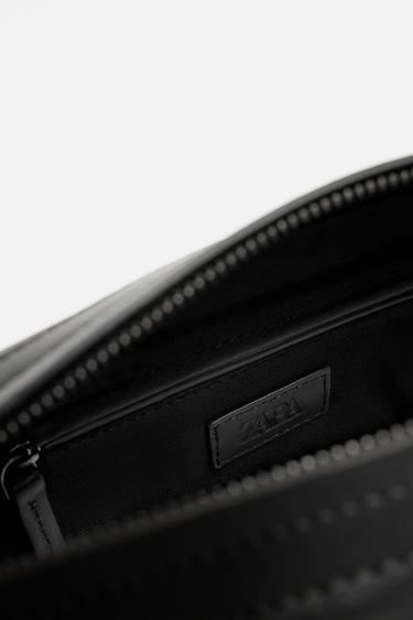 NAPPA LEATHER TOILETRY BAG - Black by Zara - Image 3