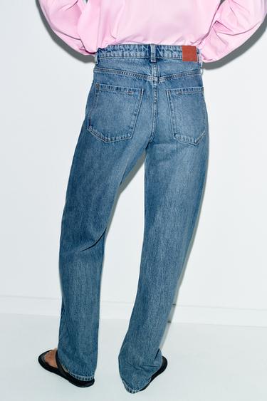 JEANS Z.03 STRAIGHT HIGH-WAIST LONG LENGTH - Mid-blue by Zara