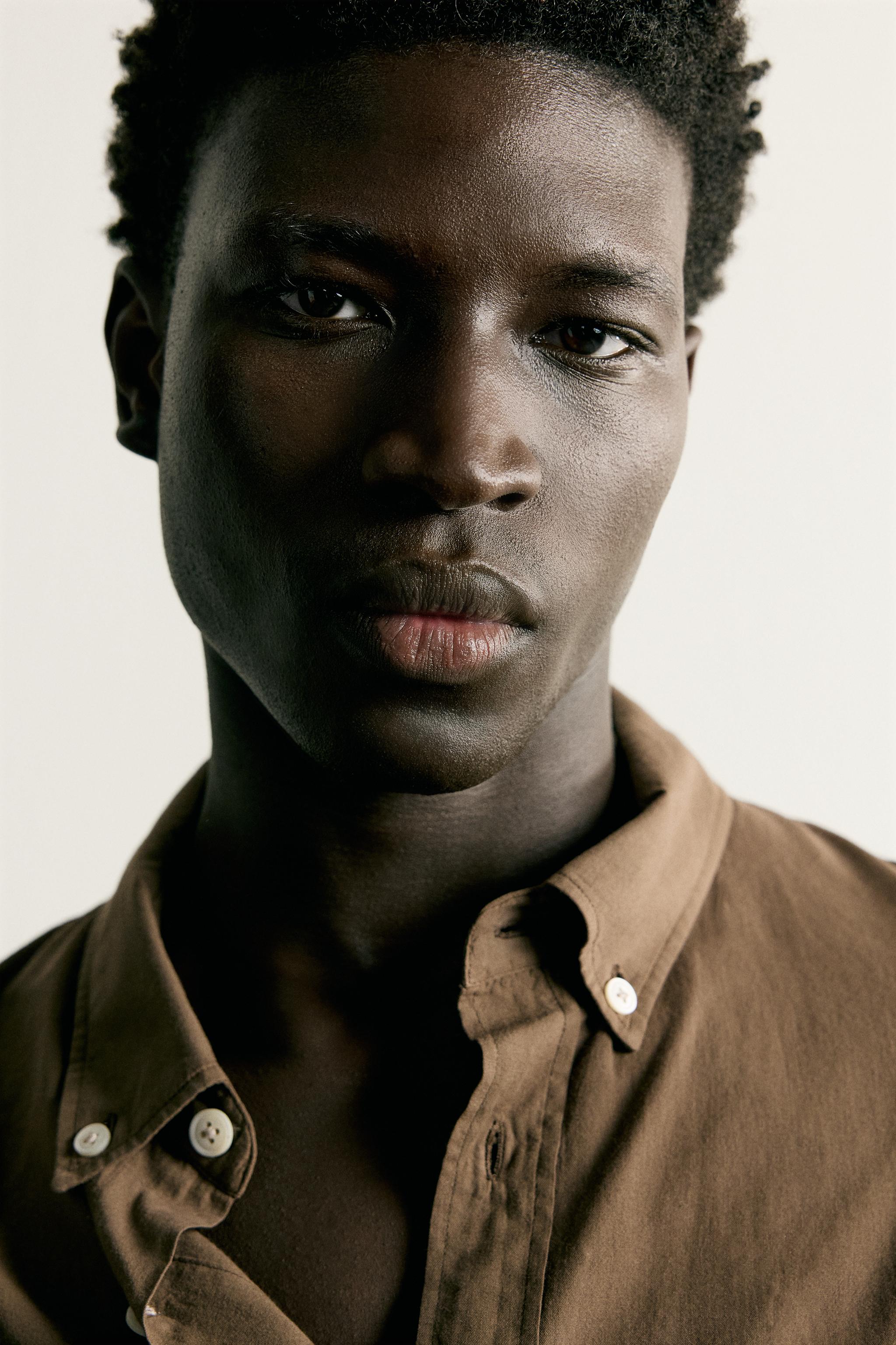 Мужские рубашки Zara COTTON VOILE SHIRT — фото 8