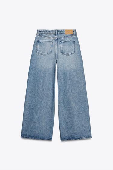 JEAN Z1975 COUPE LARGE À TAILLE HAUTE ET PINCES - Bleu moyen de Zara - Image 8