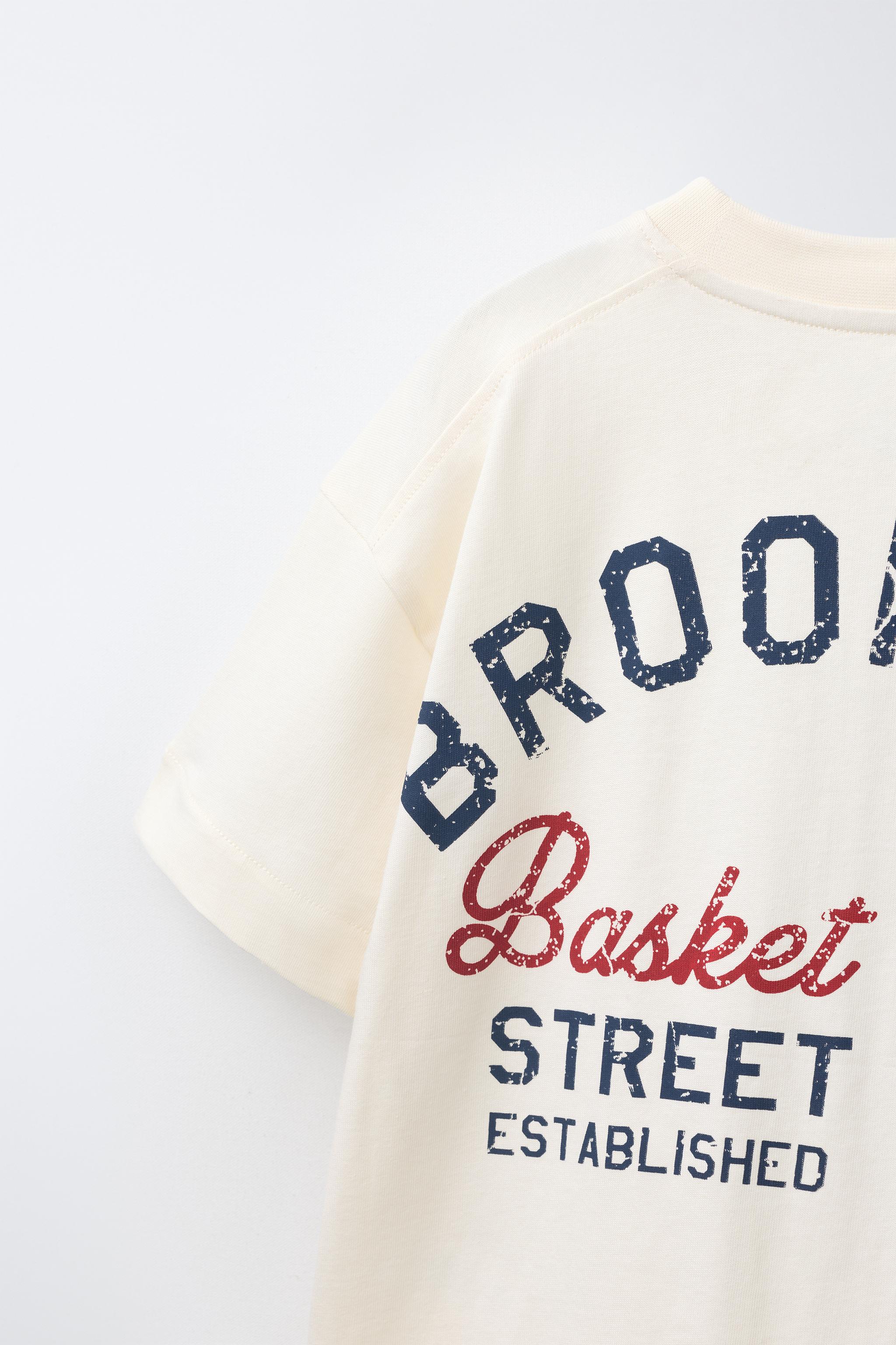 Детские футболки Zara BROOKLYN JOGGING T-SHIRT — фото 5