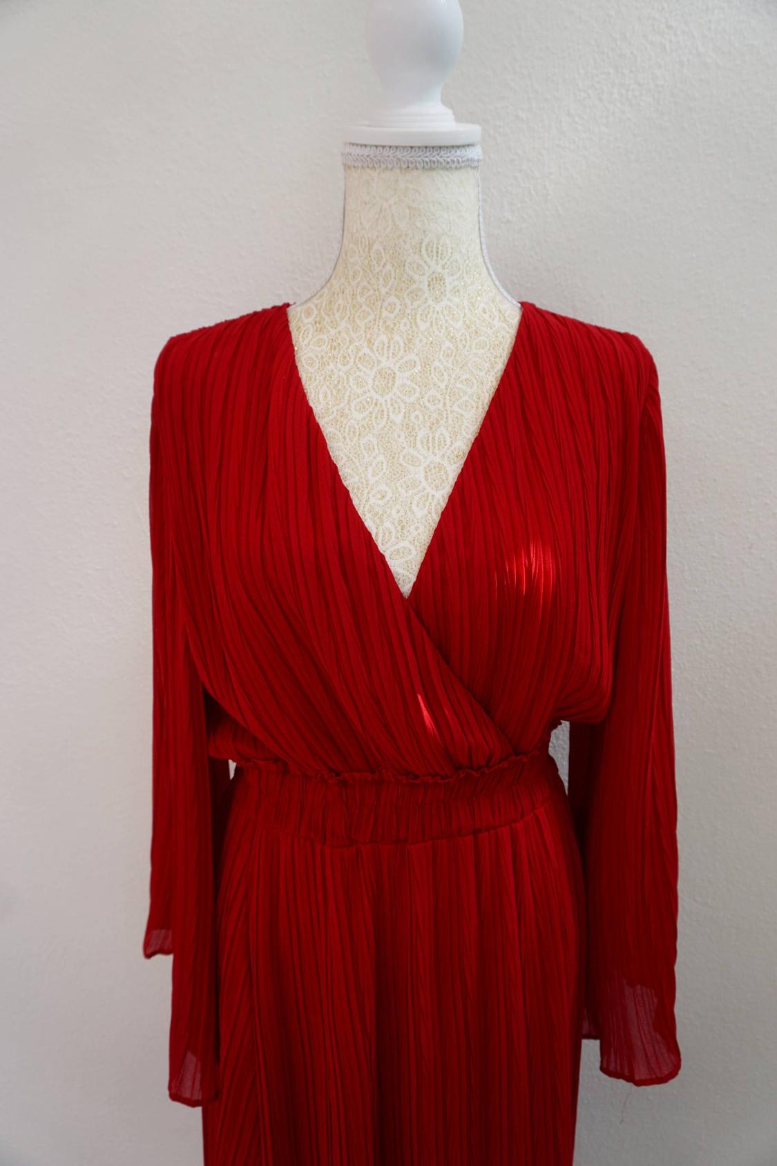 PLEATED MIDI DRESS - Image 2