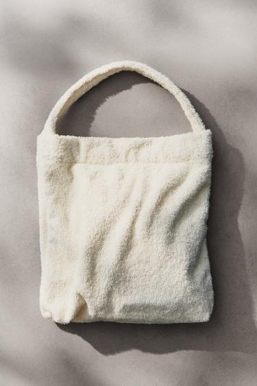 SMALL TERRY BEACH TOILETRY BAG – Elefántcsont a ZARA-tól