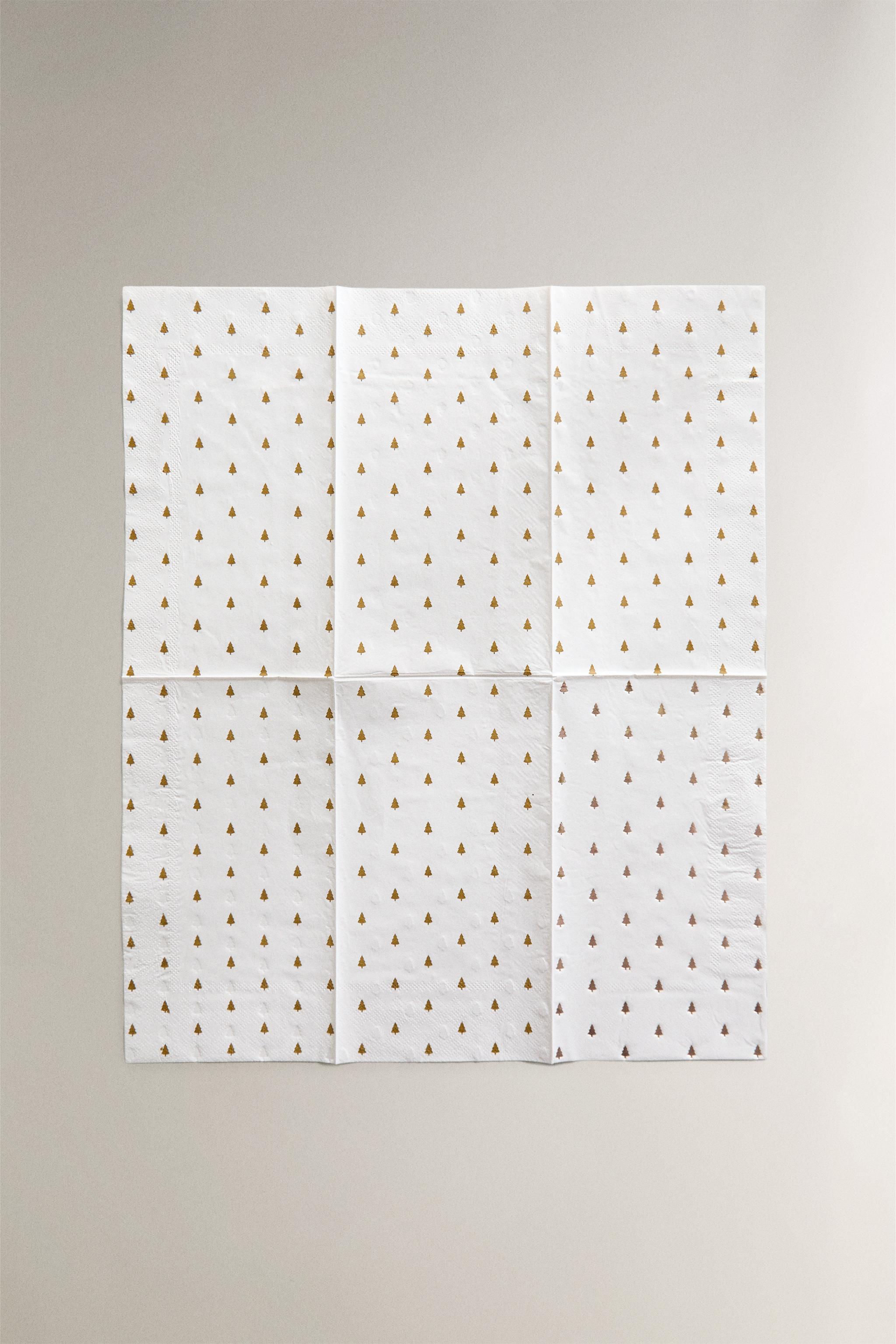 PACK DE SERVIETTES EN PAPIER MOTIFS BRILLANTS NOËL (LOT DE 30)