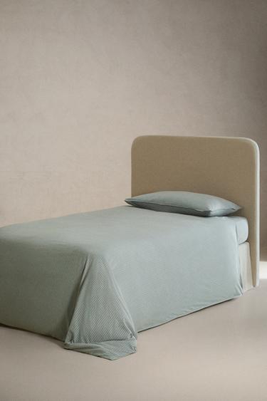 KIDS' STRIPED FLANNEL DUVET COVER - Blue by Zara - Image 1