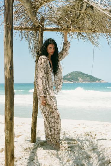 PANTALÓN BOMBACHO ESTAMPADO ANIMAL - Serpiente de Zara