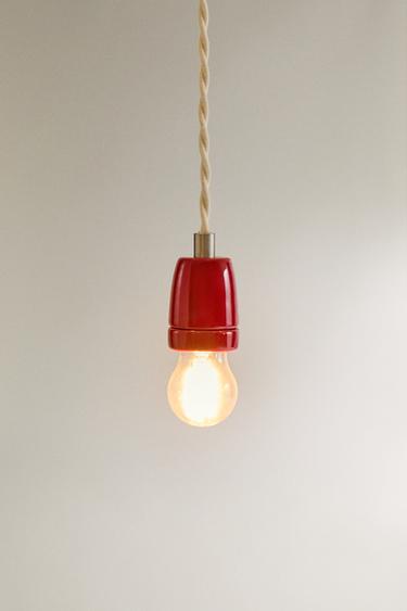 CERAMIC CEILING LIGHT CABLE — Red 2
