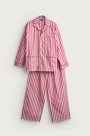 AARON LEVINE X ZARA JACQUARD PYJAMA SET - striped by Zara