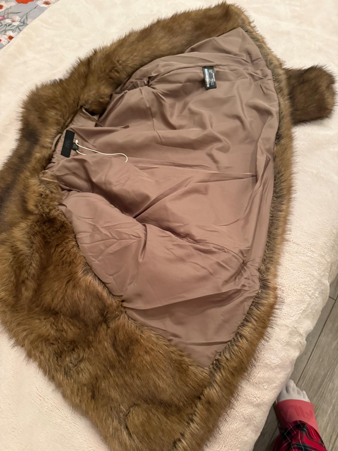 SHORT FAUX FUR COAT - Image 4