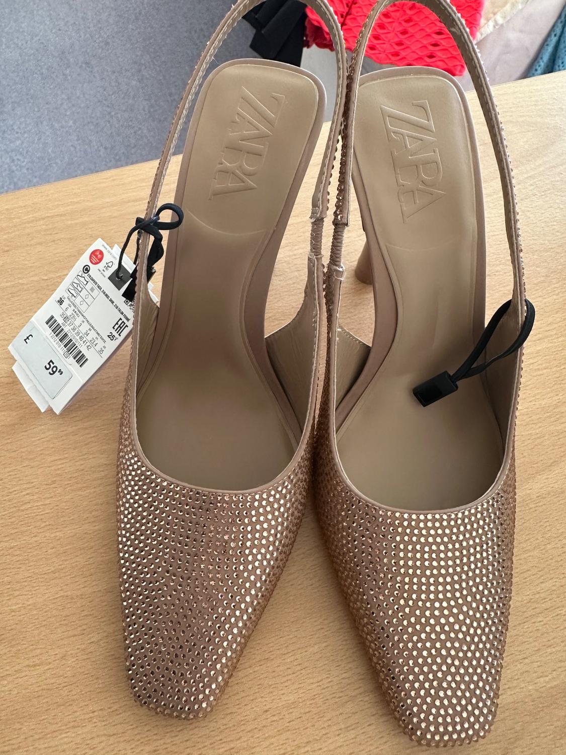 ROSE GOLD DIAMANTE SLINGBACK STILETTO - Image 2