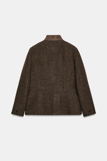 BLAZER AJUSTÉE AVEC LAINE ZW COLLECTION - Multicolore de Zara - Image 9