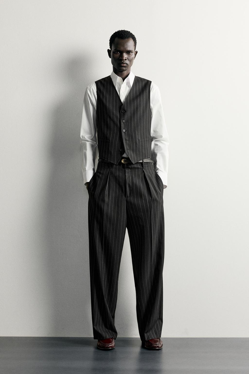 PINSTRIPE SUIT WAISTCOAT