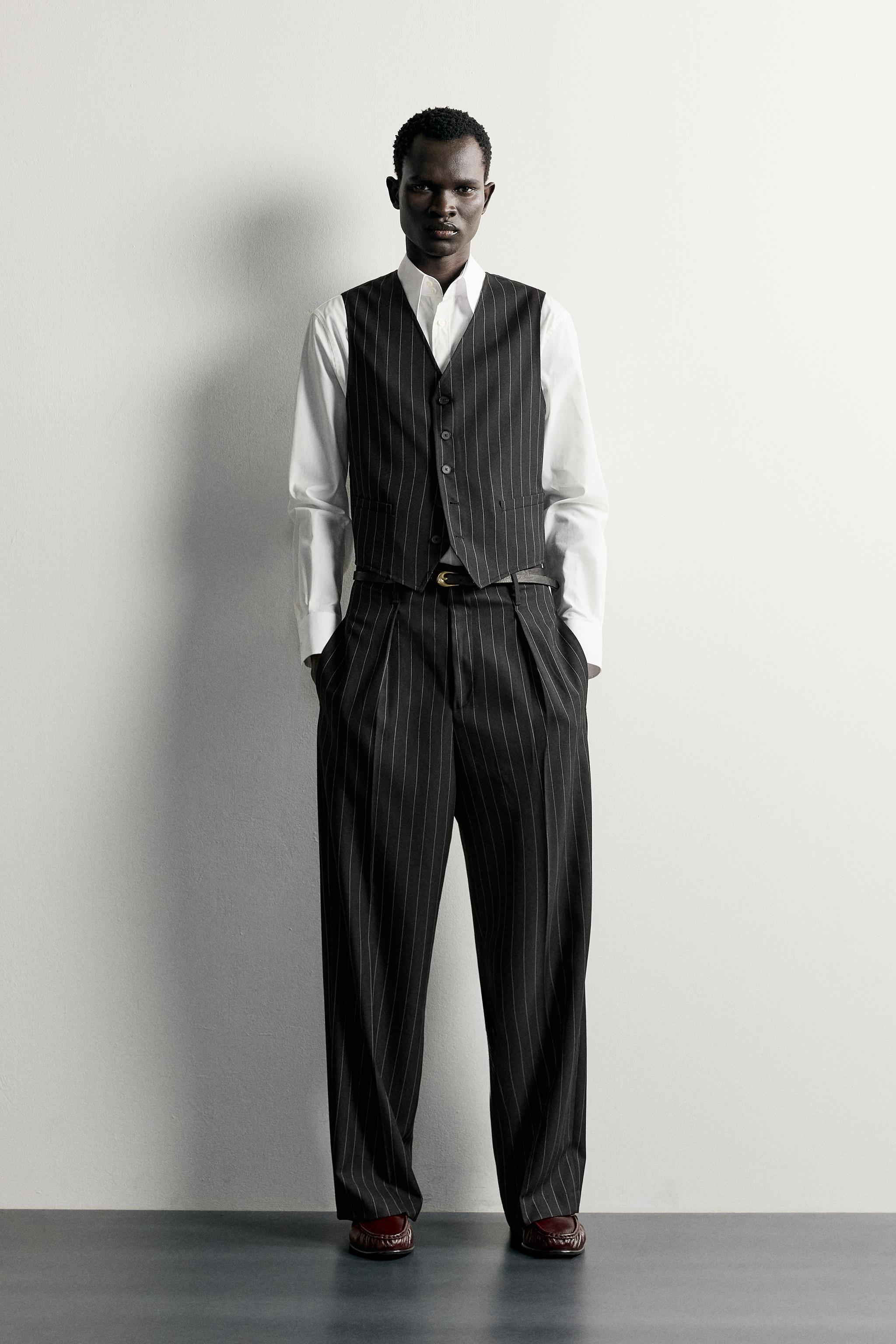 PINSTRIPE SUIT VEST