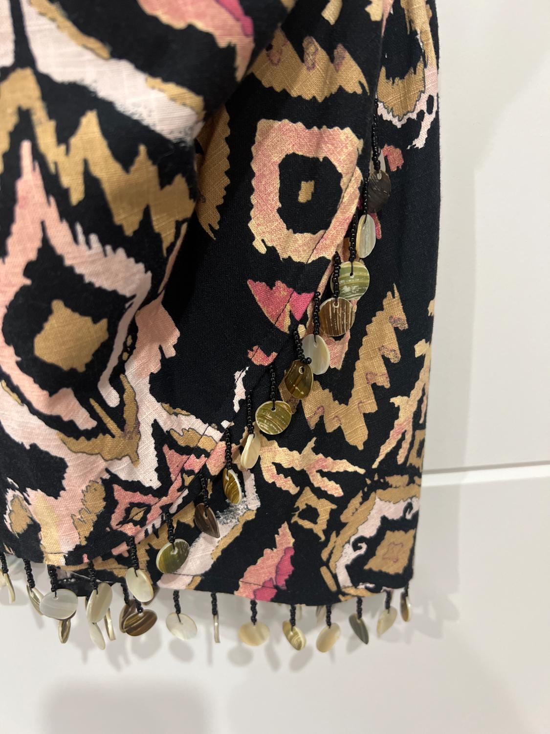 PRINTED MINI DRESS WITH COINS - Image 2